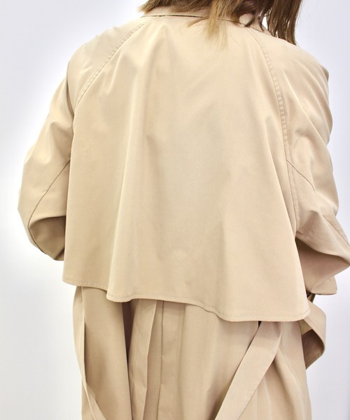 MLI'A(エムリア)の「ステンカラートレンチコート(トレンチコート・レディース・カーキ/ベージュ・M)」の12枚目の写真