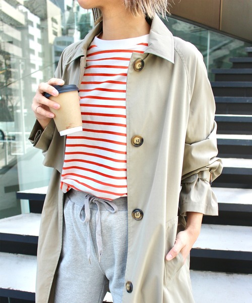 MLI'A(エムリア)の「ステンカラートレンチコート(トレンチコート・レディース・カーキ/ベージュ・M)」の17枚目の写真