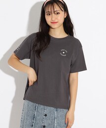 PINK-latte（ピンクラテ）の「◆【コットン100％/毛玉になりにくい】ハートロゴTシャツ（Tシャツ/カットソー・キッズ）」
