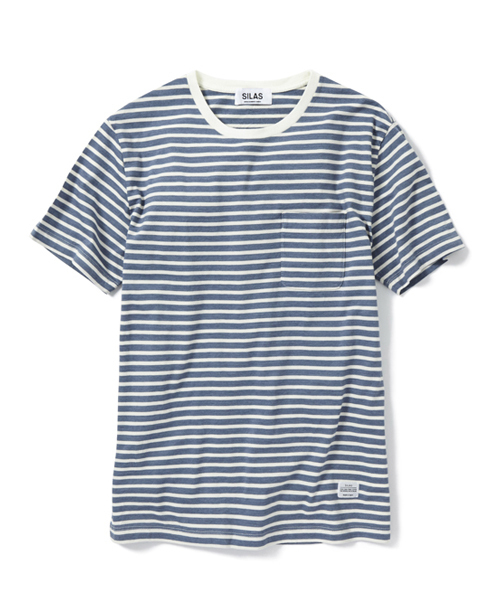 SILAS（サイラス）の「S/S BORDER POCKET TEE(MADE IN JAPAN