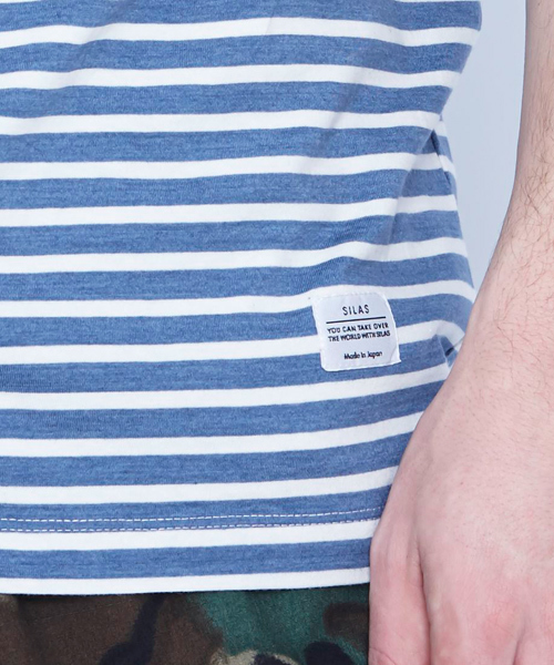 SILAS（サイラス）の「S/S BORDER POCKET TEE(MADE IN JAPAN