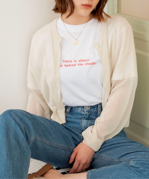 ANGIE(アンジー)の「2WAYシアーカーディガン(カーディガン/ボレロ・レディース・ブラック/イエロー/オレンジ/ブルー/グリーン/アイボリー・FREE)」の2枚目の写真