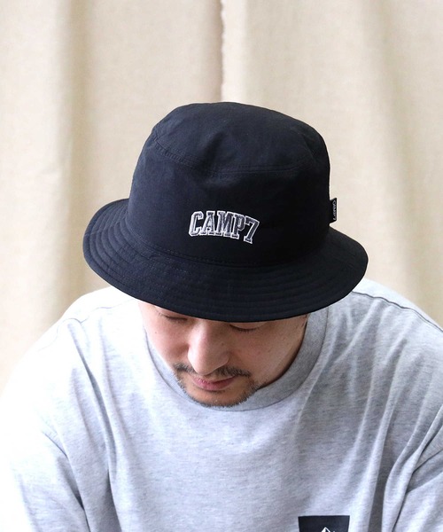 CAMP7（キャンプセブン）の「【CAMP7】ナイロンハット（ハット・メンズ・カーキブラウン/ブラック/ベージュ・フリー）」の2枚目の写真