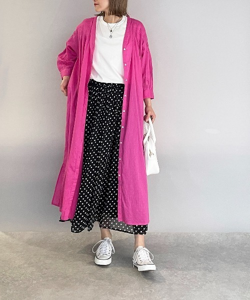 PICCIN（ピッチン）の「ラウンドネックフレンチスリーブ（Tシャツ/カットソー・レディース・ブラック/ブルーグリーン/オフホワイト・M）」の15枚目の写真