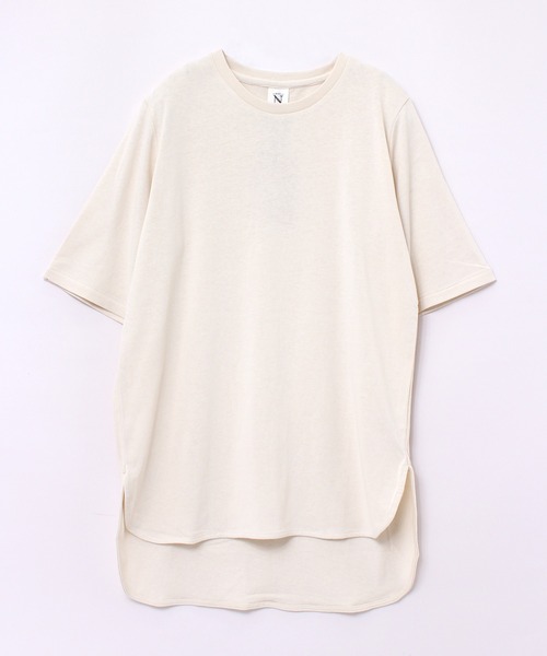 RNA-N（アールエヌエーエヌ）の「M1881 シルクブレンドデザインＴ（Tシャツ/カットソー・レディース・ブラウン/スモークグレー/チャコール/キナリ・MEDIUM）」の11枚目の写真