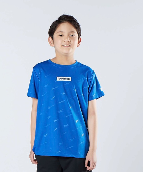 Reebok(リーボック)の「【Reebok:リーボック】キッズメッシュ水陸両用Tシャツ(Tシャツ/カットソー・キッズ・ブラック/ブルー・130/140/150/160/170)」の1枚目の写真