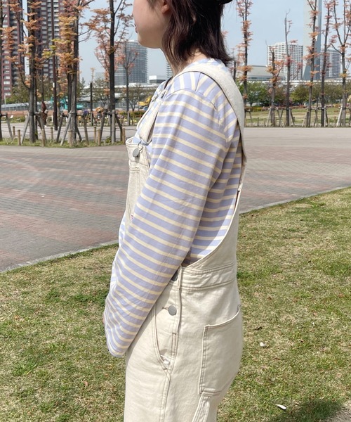 PairPair（ペアペア）の「ボーダーロンT（Tシャツ/カットソー・レディース・ブルー系その他/ピンク系その他・フリー）」の5枚目の写真