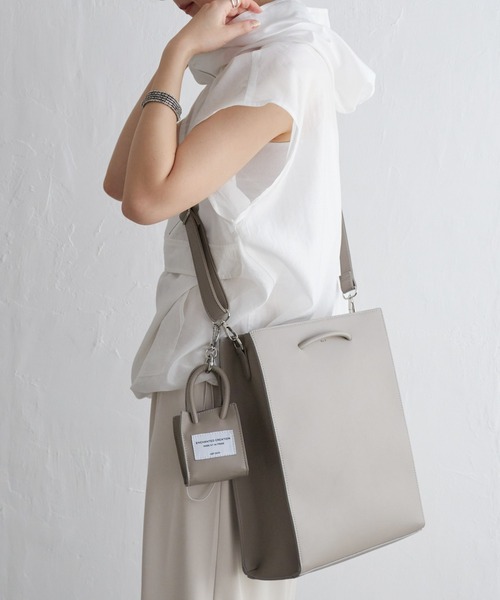 notch.（ノッチ）の「A4サイズ 2WAYトートバッグ/ショルダーバッグ（トートバッグ・レディース・ブラック/ベージュ/グレー/グリーン/チャコールグレー/オフホワイト/ブラウン・ONESIZE）」の16枚目の写真