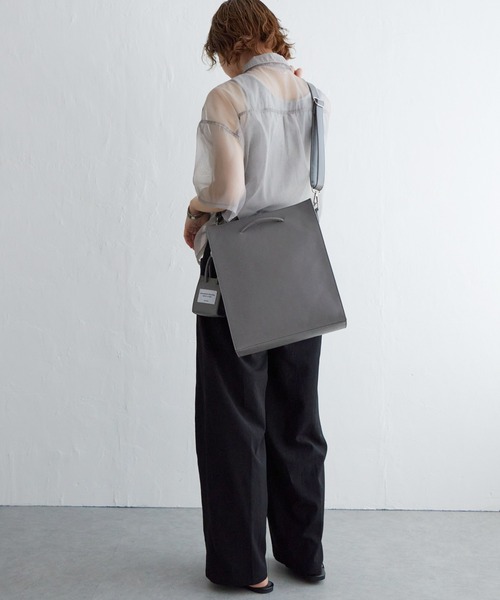 notch.（ノッチ）の「A4サイズ 2WAYトートバッグ/ショルダーバッグ（トートバッグ・レディース・ブラック/ベージュ/グレー/グリーン/チャコールグレー/オフホワイト/ブラウン・ONESIZE）」の20枚目の写真