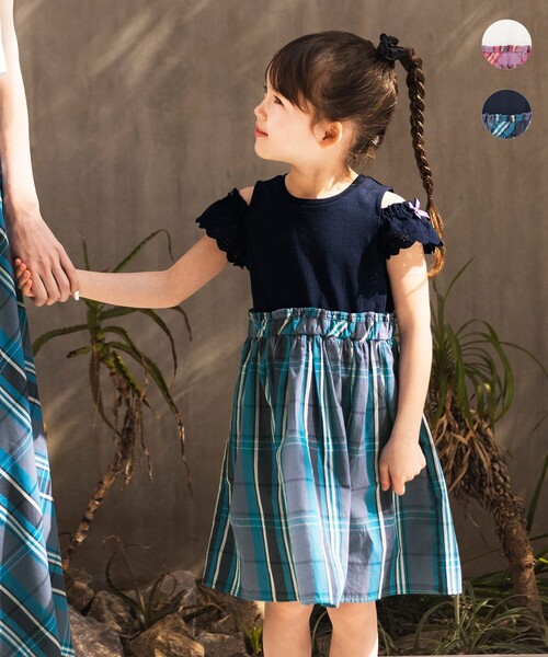 マドラスチェックドッキングワンピース ワンピース Any Fam エニィファム のファッション通販 Zozotown