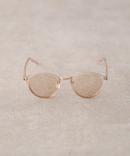 OLIVE des OLIVE（オリーブデオリーブ）の「クリアモカフレームサングラス（サングラス・レディース・ベージュ・FREE）」の5枚目の写真