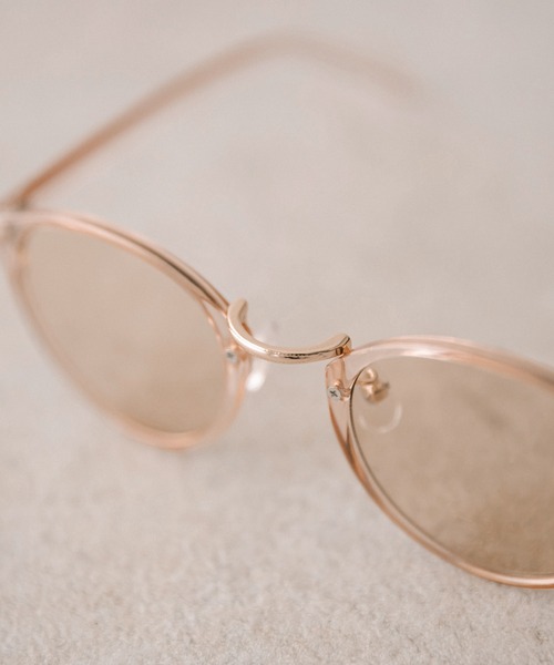 OLIVE des OLIVE（オリーブデオリーブ）の「クリアモカフレームサングラス（サングラス・レディース・ベージュ・FREE）」の10枚目の写真