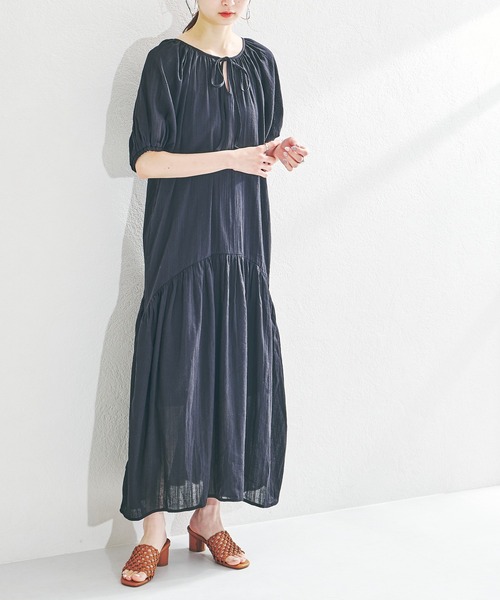 ボリュームスリーブティアード2WAYワンピース/AC1386（ワンピース）｜acro（アクロ）