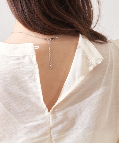 VANNIE U（ヴァニーユー）の「シアーふくりブラウス（シャツ/ブラウス・レディース・ブラック/ピンク/アイボリー・FREE）」の12枚目の写真