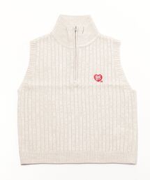 TARGETTO（ターゲット）の「A'GEM/9 × .kom『TARGETTO/ターゲット』HALF ZIP UP KNIT VEST/ハーフジップアップ ニットベスト（ベスト・メンズ）」