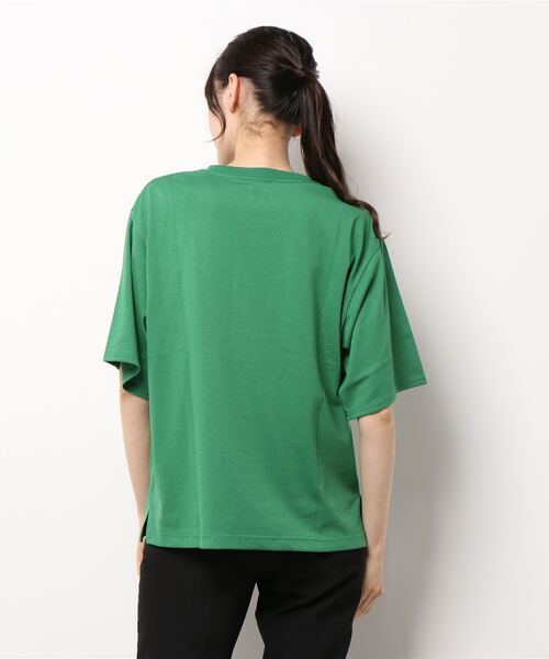 CAMP7（キャンプセブン）の「【CAMP7】発砲プリントＴシャツ（Tシャツ/カットソー・レディース・ホワイト/グリーン/ダークグレー・M/L）」の4枚目の写真