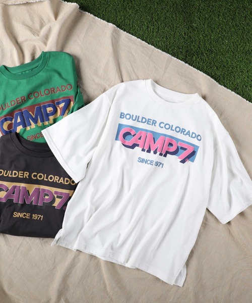 CAMP7（キャンプセブン）の「【CAMP7】発砲プリントＴシャツ（Tシャツ/カットソー・レディース・ホワイト/グリーン/ダークグレー・M/L）」の17枚目の写真
