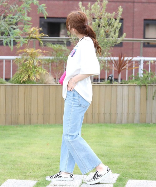 CAMP7（キャンプセブン）の「【CAMP7】発砲プリントＴシャツ（Tシャツ/カットソー・レディース・ホワイト/グリーン/ダークグレー・M/L）」の15枚目の写真