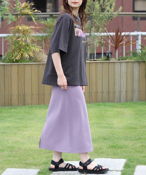 CAMP7（キャンプセブン）の「【CAMP7】発砲プリントＴシャツ（Tシャツ/カットソー・レディース・ホワイト/グリーン/ダークグレー・M/L）」の12枚目の写真