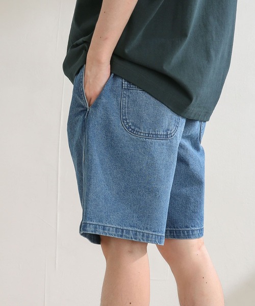 SENSE OF PLACE by URBAN RESEARCH(センスオブプレイスバイアーバンリサーチ)の「ワイドデニムショートパンツ(デニムパンツ・メンズ・ブラック/ライトインディゴブルー・MEDIUM/LARGE)」の13枚目の写真