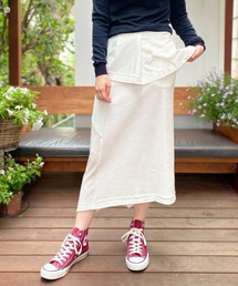 FLUMOR（フラマー）の「カッティングペプラムジャージースカート（スカート）」