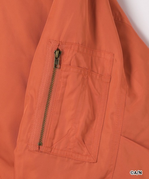 RAGEBLUE（レイジブルー）の「【にじさんじ】樋口楓_コラボMA-1ブルゾン（MA-1・レディース・オレンジ系・FREE）」の10枚目の写真