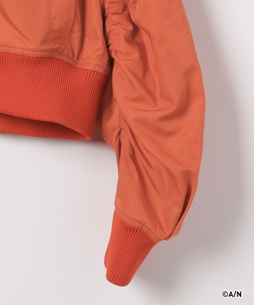 RAGEBLUE（レイジブルー）の「【にじさんじ】樋口楓_コラボMA-1ブルゾン（MA-1・レディース・オレンジ系・FREE）」の7枚目の写真