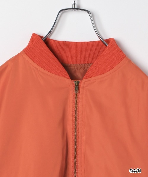 RAGEBLUE（レイジブルー）の「【にじさんじ】樋口楓_コラボMA-1ブルゾン（MA-1・レディース・オレンジ系・FREE）」の3枚目の写真