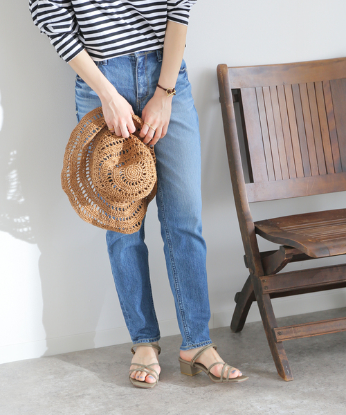 LE TALON(ルタロン)の「3.5cmスクエア2WAYサンダル(サンダル・レディース・カーキ/ブルー系その他・SMALL/MEDIUM/LARGE/X-SMALL/X-LARGE)」の4枚目の写真