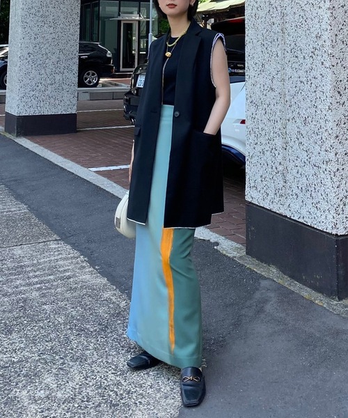 AMERI　SUNSET ART PAINT SKIRT　Sサイズ Ameri（アメリ）の「SUNSET ART PAINT SKIRT（スカート）」 - WEAR