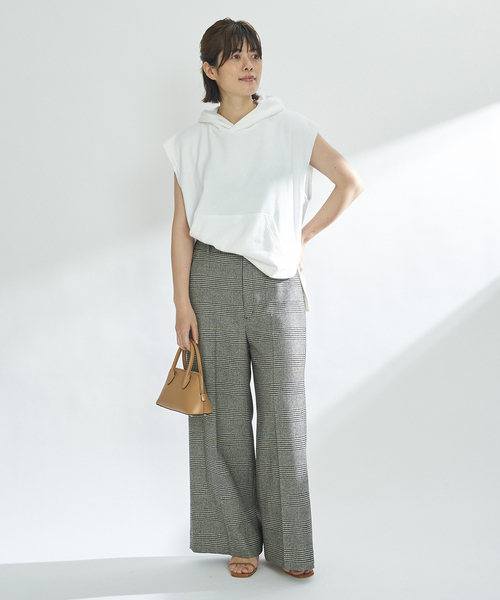 plage（プラージュ）の「Tweed wide パンツ（その他パンツ・レディース・ブラック系その他/チョコ・38/36）」の4枚目の写真