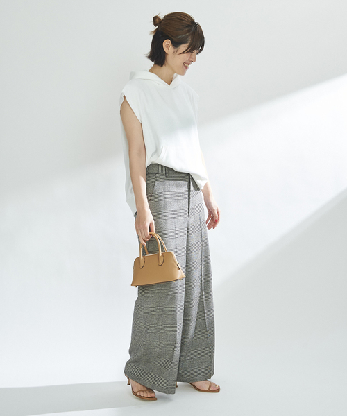 plage（プラージュ）の「Tweed wide パンツ（その他パンツ・レディース・ブラック系その他/チョコ・38/36）」の6枚目の写真