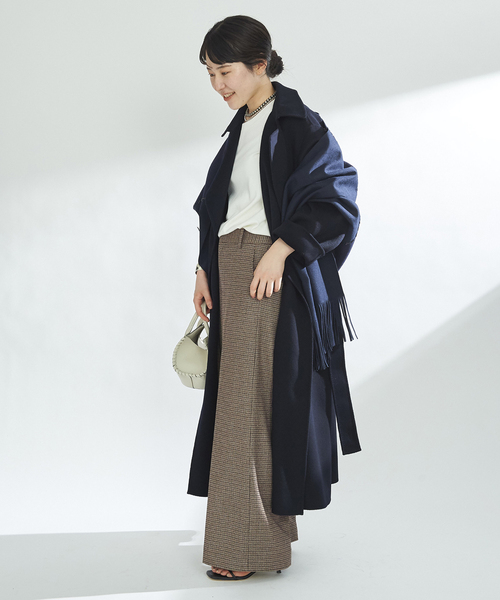 plage（プラージュ）の「Tweed wide パンツ（その他パンツ・レディース・ブラック系その他/チョコ・38/36）」の14枚目の写真