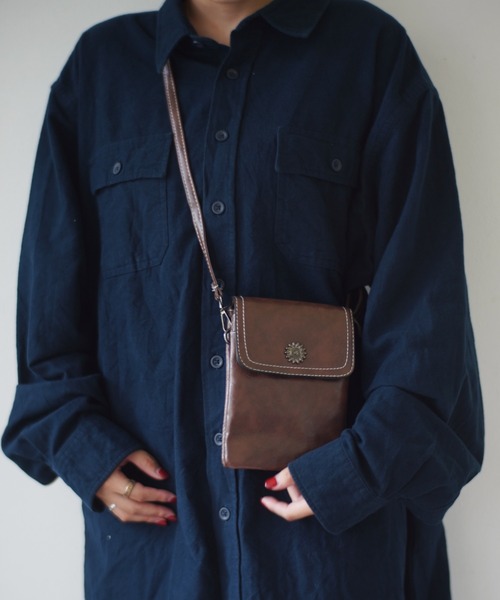 Port(ポート)の「ヴィンテージライク マルチ ショルダーバッグ / スマホ ショルダー(ショルダーバッグ・レディース・ブラック/ブラウン/ライトブラウン・FREE)」の13枚目の写真