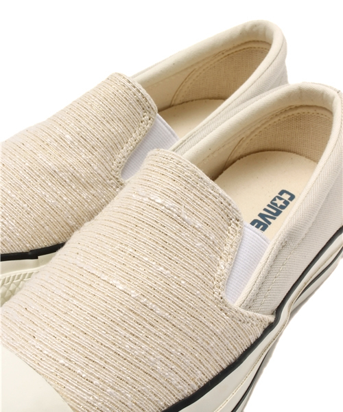 CONVERSE（コンバース）の「ALL STAR FANCYTWEED SLIP-ON / オールスター ファンシーツイード スリップオン（スニーカー・レディース・ベージュ系その他/ネイビー・4/3.5/3/5.5/6/4.5/5）」の6枚目の写真