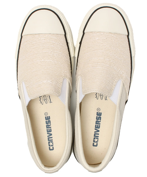 CONVERSE（コンバース）の「ALL STAR FANCYTWEED SLIP-ON / オールスター ファンシーツイード スリップオン（スニーカー・レディース・ベージュ系その他/ネイビー・4/3.5/3/5.5/6/4.5/5）」の3枚目の写真