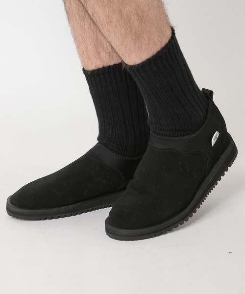 suicoke（スイコック）の「【SUICOKE/スイコック】RON-Mwpab-MII スエードショートブーツ（ブーツ・メンズ・ベージュ/ブラック・03/01/02）」の2枚目の写真