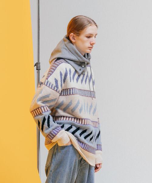 CITEN(シテン)の「<CITEN>スウェット バラクラバ(ニットキャップ/ビーニー・レディース・ホワイト/ライトグレー/ライトブルー/ブラック・FREE)」の16枚目の写真