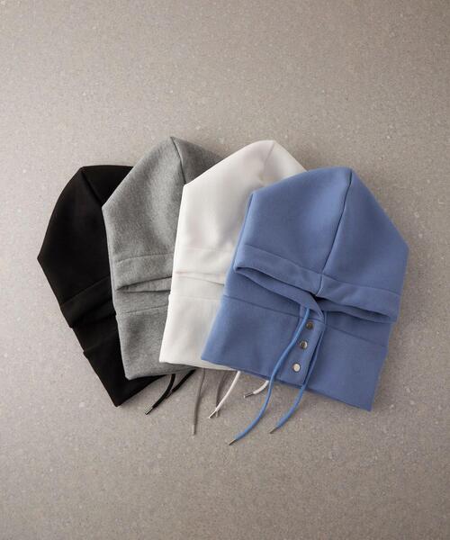 CITEN(シテン)の「<CITEN>スウェット バラクラバ(ニットキャップ/ビーニー・レディース・ホワイト/ライトグレー/ライトブルー/ブラック・FREE)」の5枚目の写真