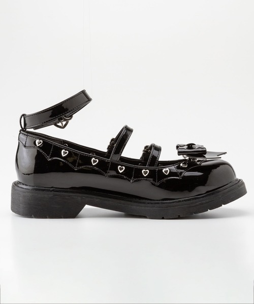 DearMyLove（ディアマイラブ）の「小悪魔ハート3連ベルトパンプス（パンプス・レディース・ブラック/ベビーピンク・22.5cm/23cm/23.5cm/24cm/24.5cm/25cm/25.5cm）」の14枚目の写真