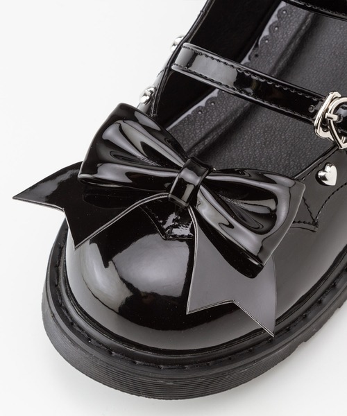 DearMyLove（ディアマイラブ）の「小悪魔ハート3連ベルトパンプス（パンプス・レディース・ブラック/ベビーピンク・22.5cm/23cm/23.5cm/24cm/24.5cm/25cm/25.5cm）」の21枚目の写真