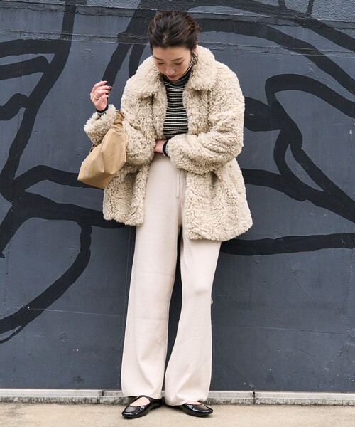 FREAK'S STORE（フリークスストア）の「【WEB限定】ワイドイージーニットパンツ（その他パンツ・レディース・ブラック/ブラウン/レッド/ピンク/ブルー/グリーン/ナチュラル・SMALL/MEDIUM）」の15枚目の写真