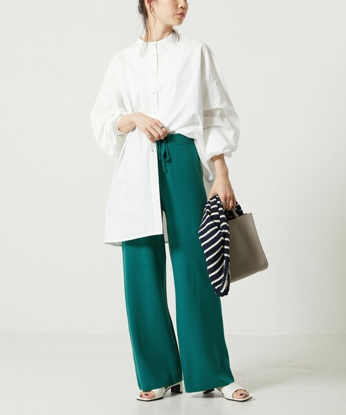 FREAK'S STORE（フリークスストア）の「【WEB限定】ワイドイージーニットパンツ（その他パンツ・レディース・ブラック/ブラウン/レッド/ピンク/ブルー/グリーン/ナチュラル・SMALL/MEDIUM）」の13枚目の写真