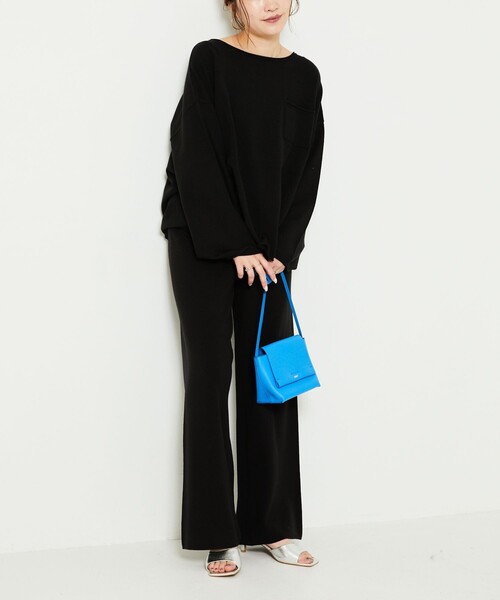 FREAK'S STORE（フリークスストア）の「【WEB限定】ワイドイージーニットパンツ（その他パンツ・レディース・ブラック/ブラウン/レッド/ピンク/ブルー/グリーン/ナチュラル・SMALL/MEDIUM）」の22枚目の写真