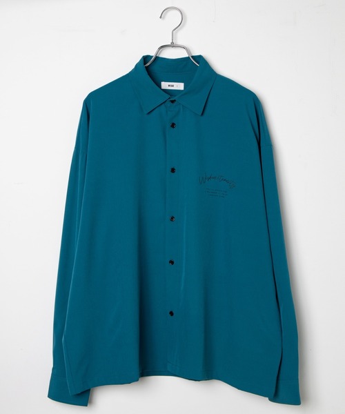 WEGO（ウィゴー）の「WEGO/シンプルロゴBIGシャツ（シャツ/ブラウス・メンズ・ホワイト/ブルー/ブラック・LARGE/MEDIUM）」の5枚目の写真