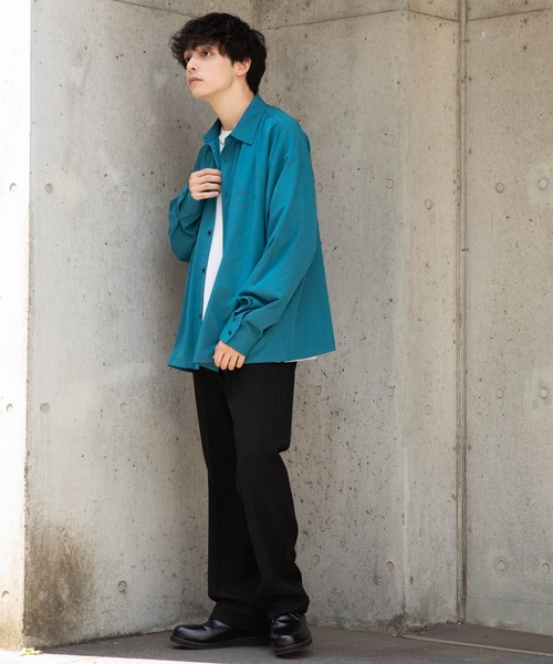 WEGO（ウィゴー）の「WEGO/シンプルロゴBIGシャツ（シャツ/ブラウス・メンズ・ホワイト/ブルー/ブラック・LARGE/MEDIUM）」の11枚目の写真