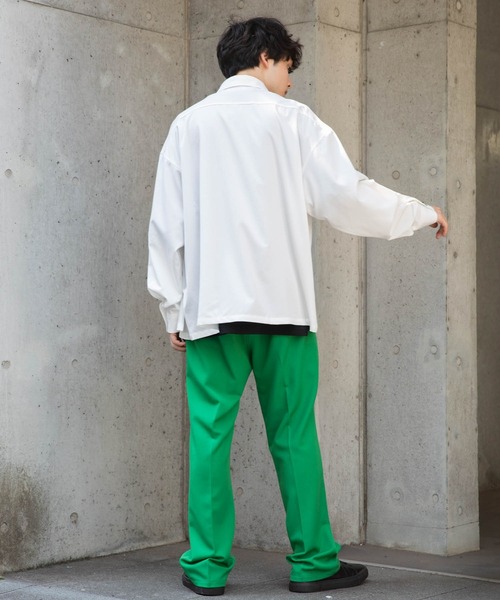 WEGO（ウィゴー）の「WEGO/シンプルロゴBIGシャツ（シャツ/ブラウス・メンズ・ホワイト/ブルー/ブラック・LARGE/MEDIUM）」の18枚目の写真