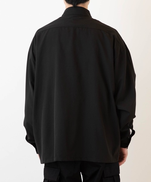 WEGO（ウィゴー）の「WEGO/シンプルロゴBIGシャツ（シャツ/ブラウス・メンズ・ホワイト/ブルー/ブラック・LARGE/MEDIUM）」の12枚目の写真