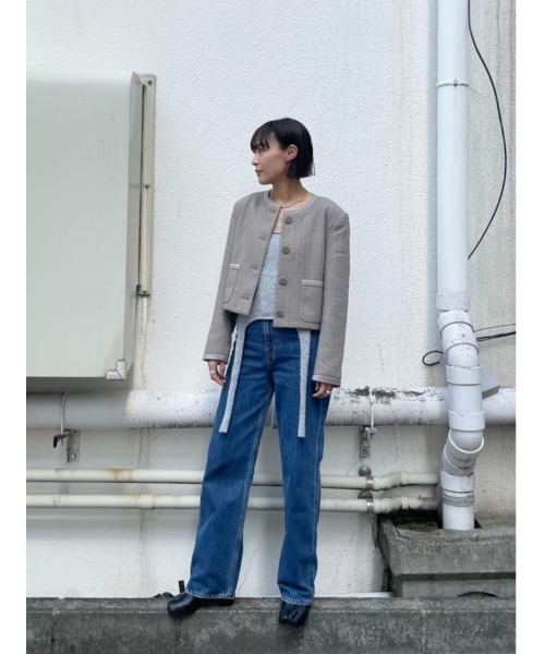 M_（エムアンダーバー）の「【M_】KNIT タンクトップ（タンクトップ・レディース・ブラック/オフホワイト/グレー・FREE）」の9枚目の写真