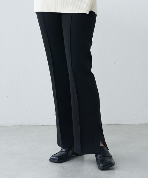 Lui's（ルイス）の「ハイウエストサイドベンツパンツ（スラックス・レディース・アイボリー/ブラック/パープル・FREE）」の4枚目の写真